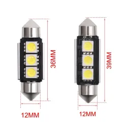 C10W C5W Festoon 36mm 39mm 41mm - 12V - CANBUS - Ampoule LED - blanc - 10 pièces