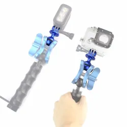 Testa a sfera da 1 pollice - attacco per treppiede - con foro per vite 3/8 - per Gopro Hero Yi SJCam