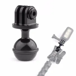 Rotule 1 pouce - montage sur trépied - avec trou de vis 3/8 - pour Gopro Hero Yi SJCam