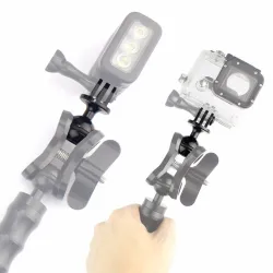 Rotule 1 pouce - montage sur trépied - avec trou de vis 3/8 - pour Gopro Hero Yi SJCam