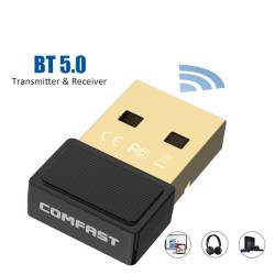 Bluetooth 5.0 - USB - adaptador mini dongle - receptor - transmissor