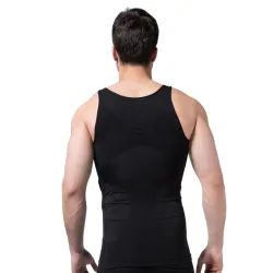 Slankende t-skjorte for menn - ermeløs - body shaper
