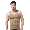 Slankende t-skjorte for menn - ermeløs - body shaper