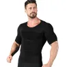 Slankende t-shirt til mænd - kortærmet - kompression - body-shaper