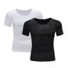 Slankende t-shirt til mænd - kortærmet - kompression - body-shaper