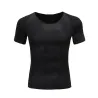 Slankende t-shirt til mænd - kortærmet - kompression - body-shaper