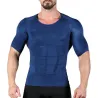 Slankende t-shirt til mænd - kortærmet - kompression - body-shaper