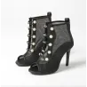 Sexy mesh ankle sandals - high thin heelSandals