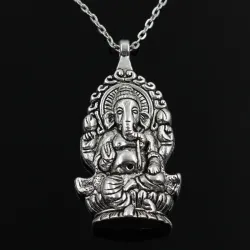 CollarColgante Ganesha Buddha Elephant - collar de plata