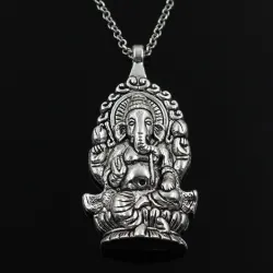 CollarColgante Ganesha Buddha Elephant - collar de plata