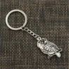 Vintage silver uggla nyckelring
