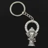 Vintage Ganesha Buddha elephant - metal keychainKeyrings