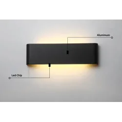 ApliquesLámpara de pared LED de aluminio moderna