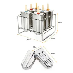 Moule à glace - avec support - acier inoxydable