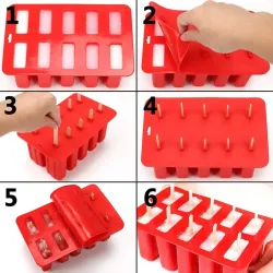 Forma de sorvete de silicone