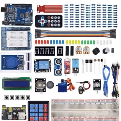 Uppgraderat startkit - för Arduino R3 CH340 - R3 Breadboard / stegmotor / SG90 Servo / 1602 LCD / bygelkabel