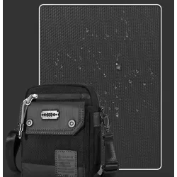 Multifunktionell crossbody-väska - midjeväska i canvas