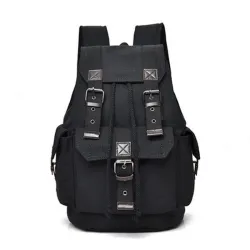 Stor kapacitet canvas rygsæk - unisex
