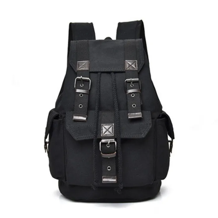 Canvas-Rucksack mit großem Fassungsvermögen – Unisex