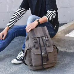 Suurikokoinen canvas-reppu - unisex