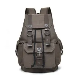 Canvas-Rucksack mit großem Fassungsvermögen – Unisex