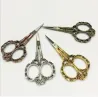 Ciseaux à ongles de style ancien - motif floral vintage