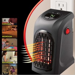 Mini aquecedor elétrico - ar quente - portátil - com tomada de parede