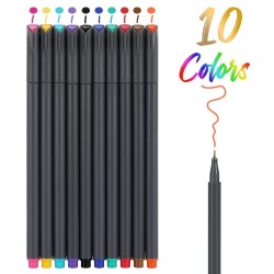 Długopisy do rysowania cienkich linii - 10 sztukOłówki & Długopisy