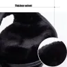 Varme vinterhøreværn - justerbare - foldbare - fleece / ruskind