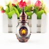Antik parfymflaska - frostat glas - kristall - med glaspipa - 15 ml
