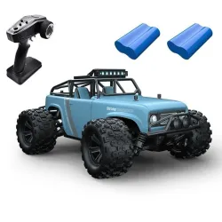 RC offroad lastebil - fjernkontroll - batteri - LED frontlykter - 4WD - 40km/t