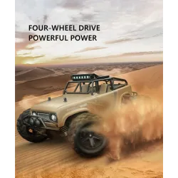 RC offroad lastebil - fjernkontroll - batteri - LED frontlykter - 4WD - 40km/t