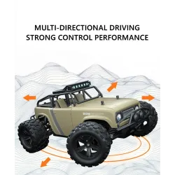 RC off-road truck - remote control - battery - LED headlights - 4WD - 40km/hCars