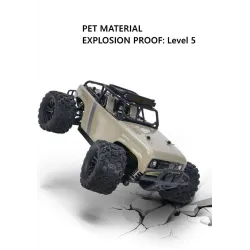RC offroad lastebil - fjernkontroll - batteri - LED frontlykter - 4WD - 40km/t