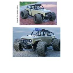 RC terrængående lastbil - fjernbetjening - batteri - LED-forlygter - 4WD - 40 km/t