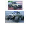 RC offroad lastebil - fjernkontroll - batteri - LED frontlykter - 4WD - 40km/t