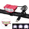 3XT6 - 5V USB - éclairage de vélo LED - lampe avant - étanche
