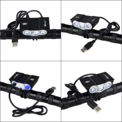 3XT6 - 5V USB - LED sykkellys - frontlampe - vanntett