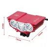 3XT6 - 5V USB - LED sykkellys - frontlampe - vanntett
