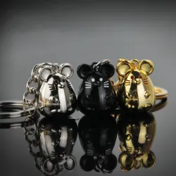 Mini metal mus - nøglering