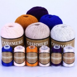 100% cashmere mongolo - lana filata lavorata a mano - per lavoro a maglia / uncinetto