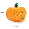 Halloween pompoenen - emaille brocheBroches