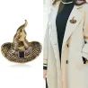 Metal witch hat - Halloween broochBrooches