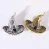 Metal witch hat - Halloween broochBrooches
