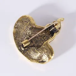 Metal heksehat - Halloween broche