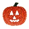 Krystal Halloween græskar broche