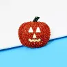 Crystal Halloween pumpkin broochBrooches