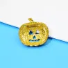 Crystal Halloween pumpa brosch