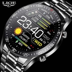 LIGE - relógio inteligente esportivo - Android - IOS - frequência cardíaca - pressão arterial - à prova d'água