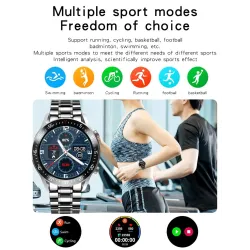 LIGE - Smart Watch sportivo - Android - IOS - frequenza cardiaca - pressione sanguigna - impermeabile